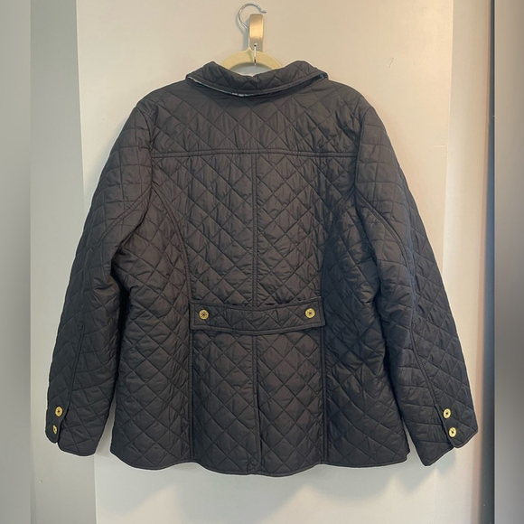 C Wonder, XL, women lightweight button up quilted black jacket fall outdoor warm - Picture 3 of 9